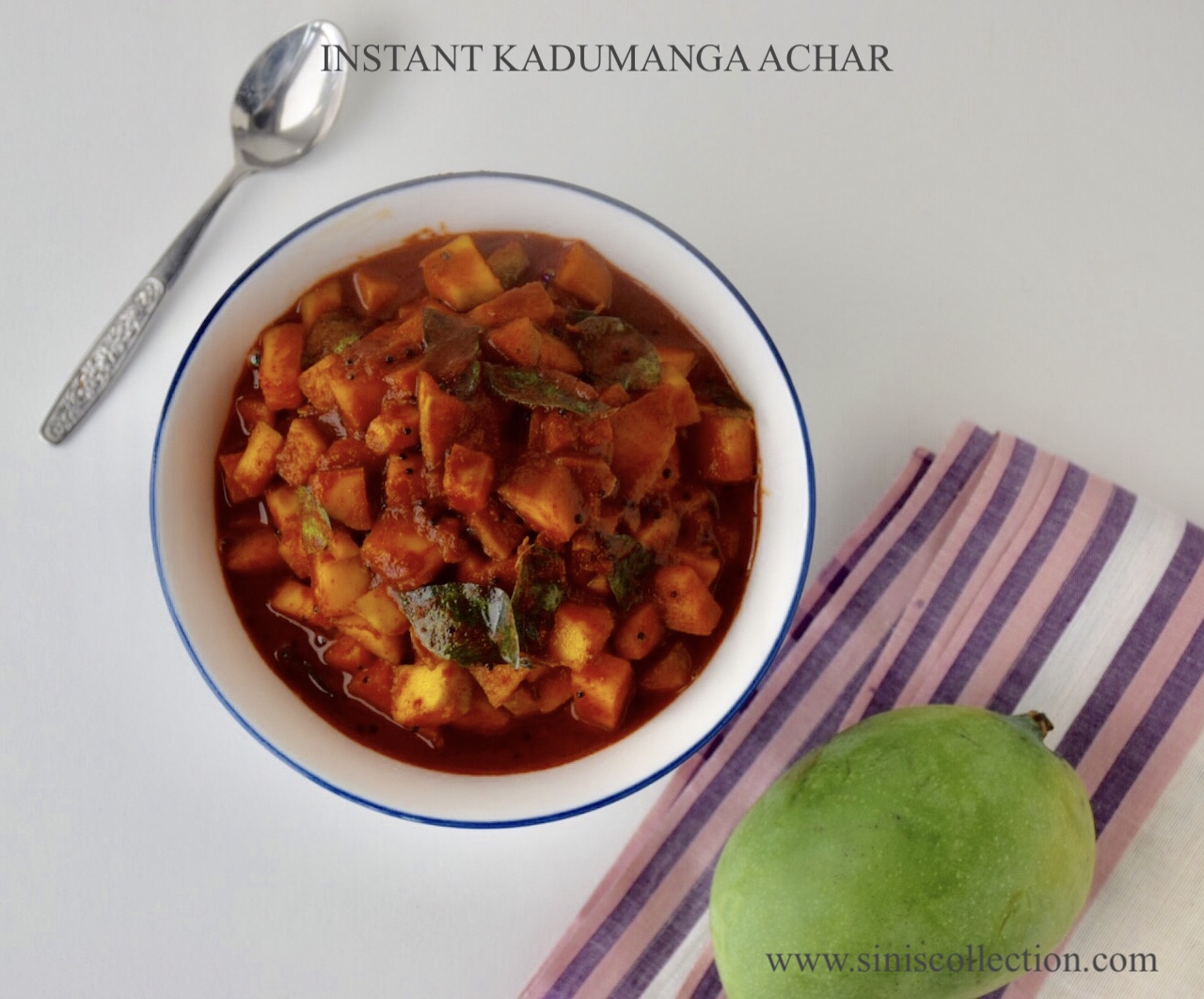 Instant Kadumanga Achar - Kerala Style Mango Pickle